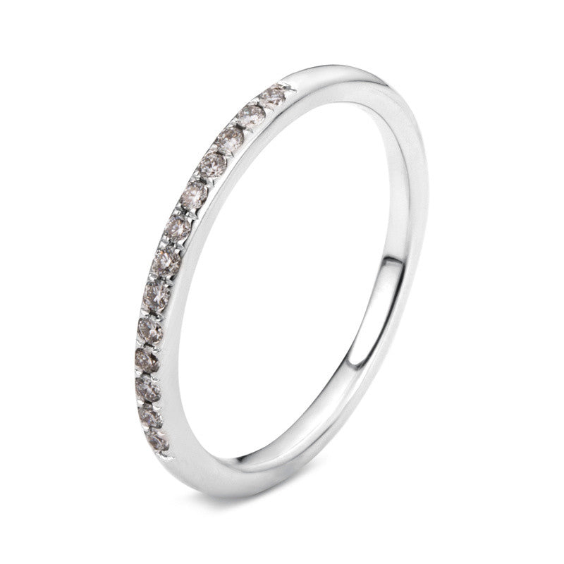 Ring 18 kt WG, 13 Brill. 0,16 ct, TW-si
