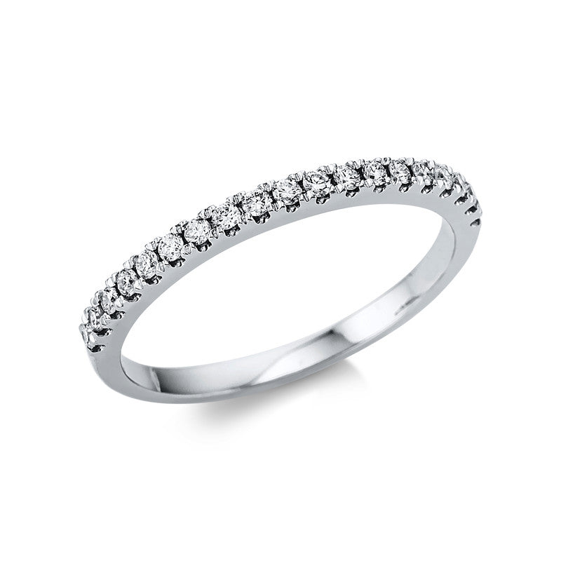 Ring 18 kt WG, 19 Brill. 0,21 ct, TW-si