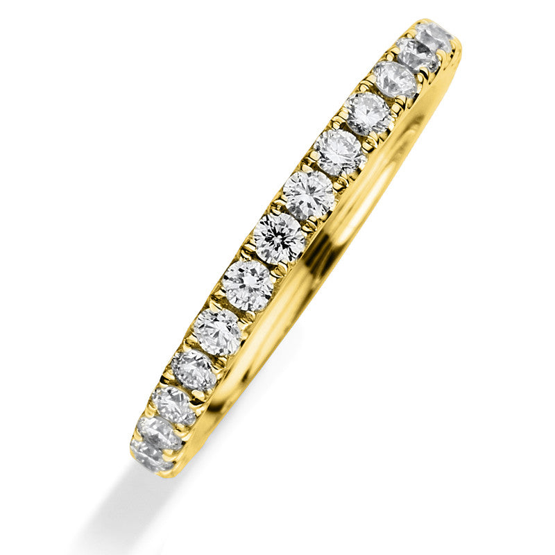 Ring 18 kt GG, 33 Brill. 0,80 ct, TW-si