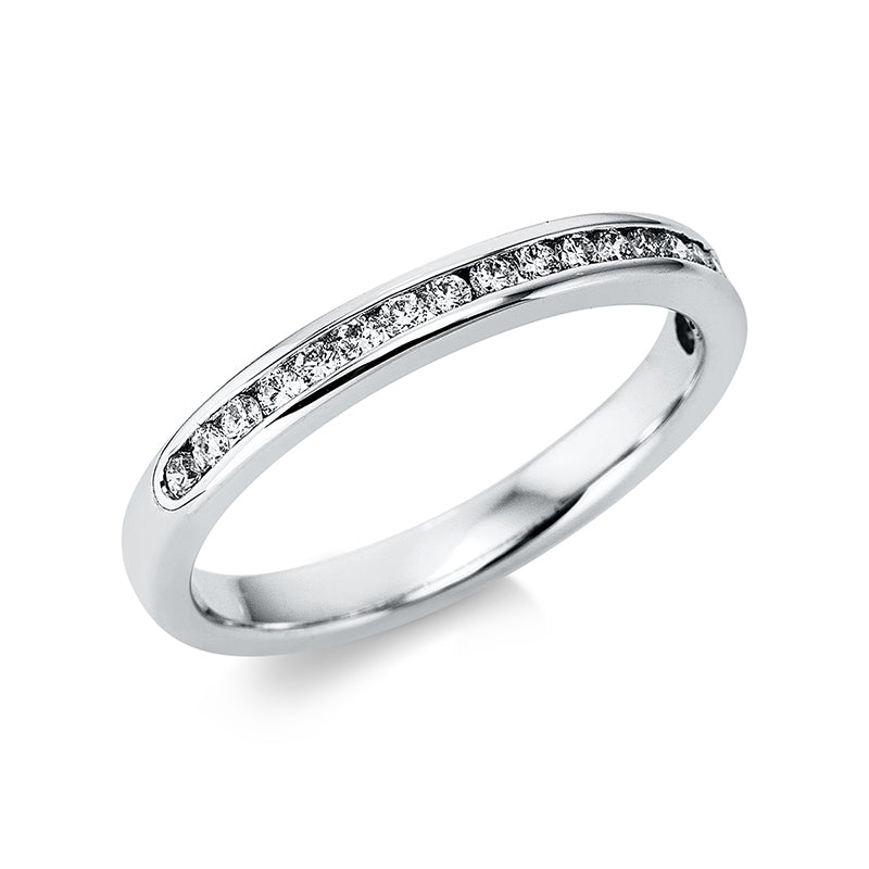 Ring 18 kt WG, 20 Brill. 0,25 ct, TW-si