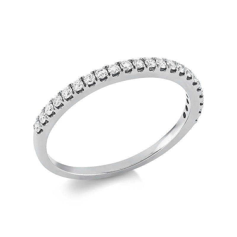 Ring 18 kt WG, 22 Brill. 0,24 ct, TW-si