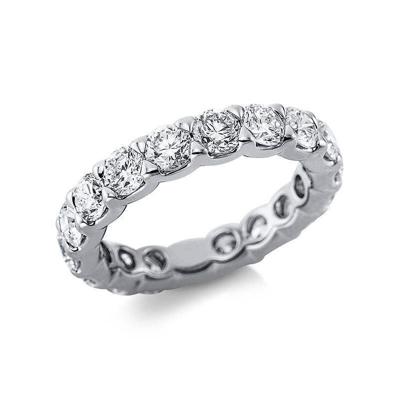 Ring 18 kt WG, 18 Brill. 3,60 ct, TW-si