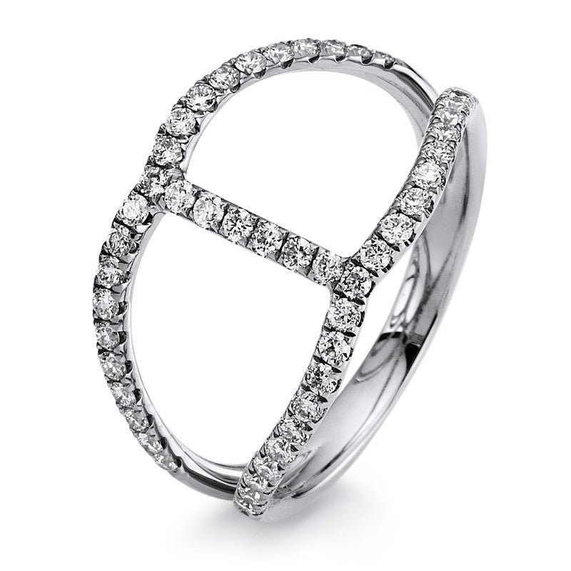 Ring 18 kt WG, 48 Brill. 0,47 ct, TW-vsi/si