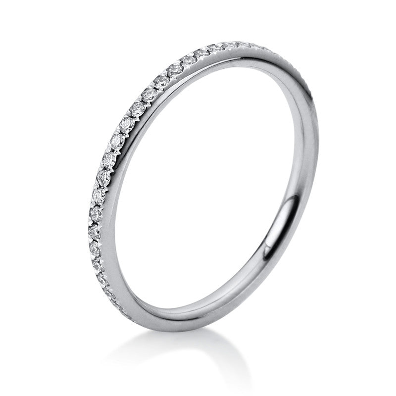 Ring 18 kt WG, 52 Brill. 0,31 ct, TW-si