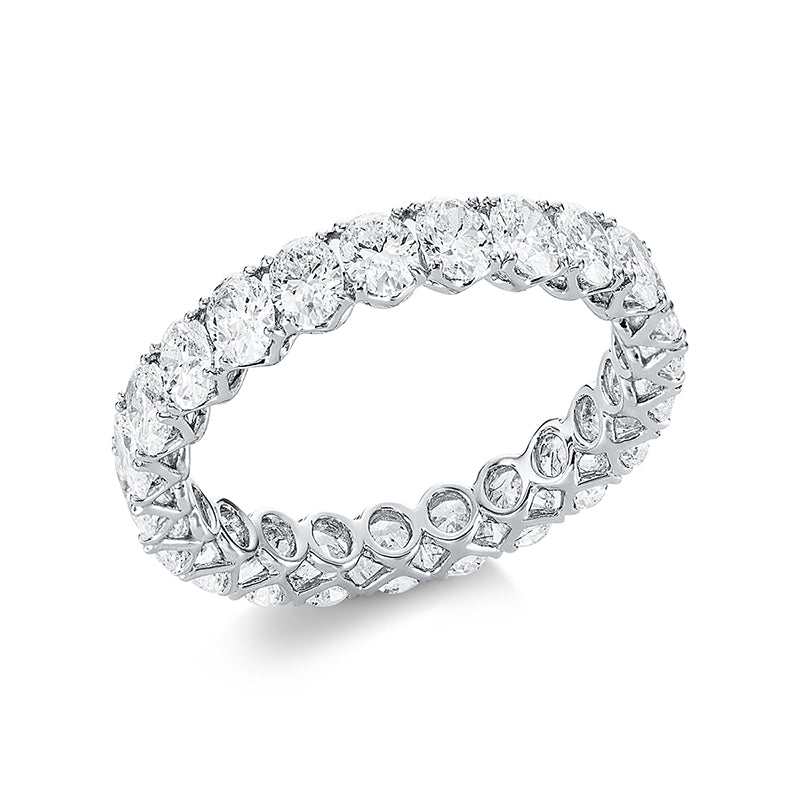Ring 18 kt WG, 26 Oval 2,79 ct, TW-si, 26 Oval 2,79 ct, TW-si