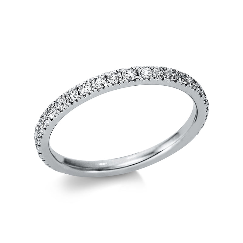 Ring 18 kt WG, 26 Brill. 0,45 ct, TW-vsi/si