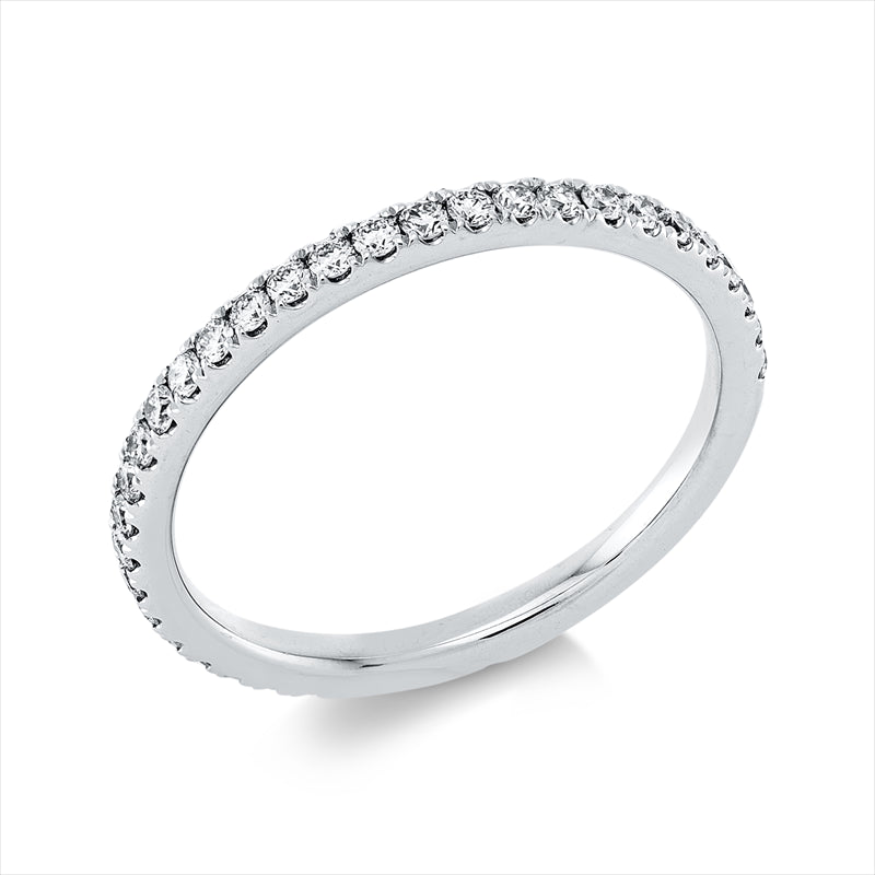 Ring 18 kt WG, 34 Brill. 0,38 ct, TW-vsi/si
