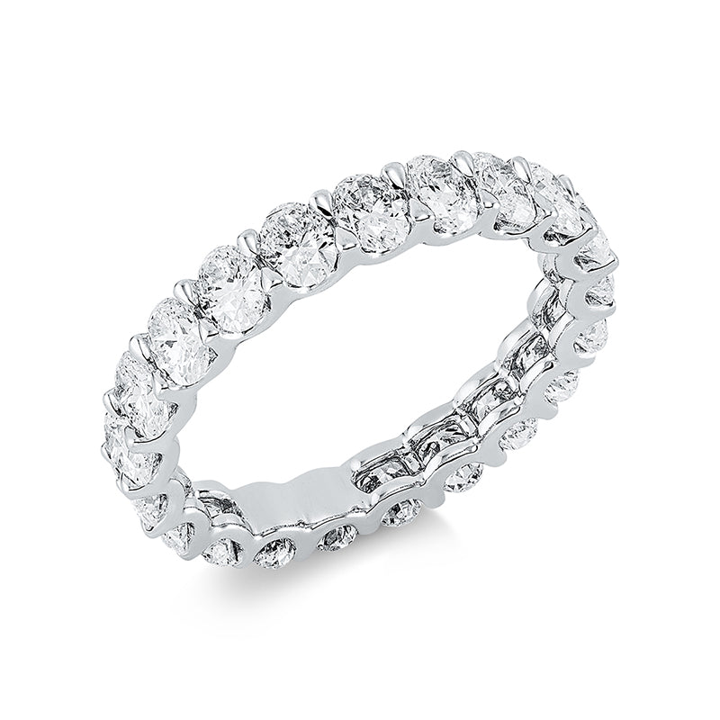 Ring 18 kt WG, 21 Oval 2,94 ct, TW-vsi