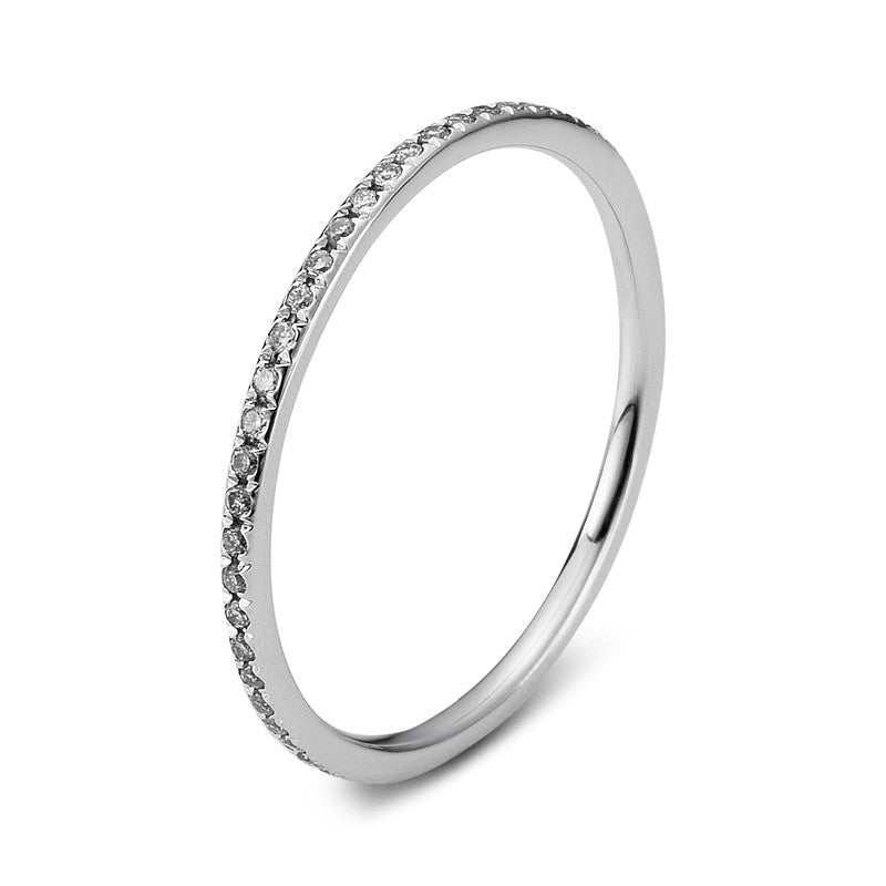 Ring 18 kt WG, 52 Brill. 0,22 ct, TW-vsi/si
