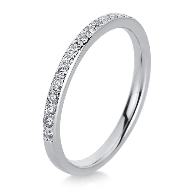 Ring 18 kt WG, 19 Brill. 0,27 ct, TW-vsi/si