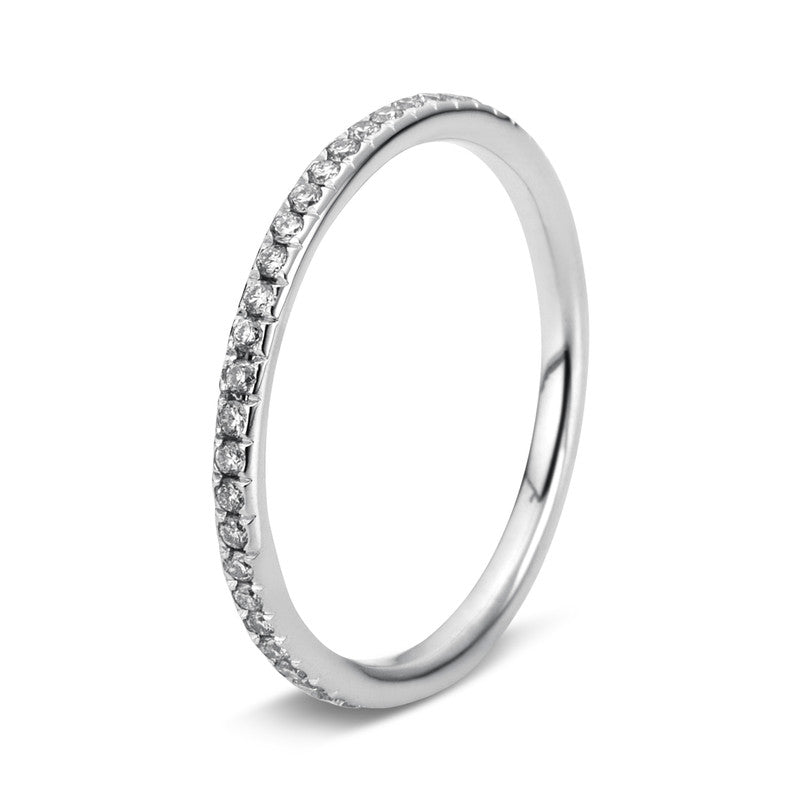 Ring 18 kt WG, 50 Brill. 0,29 ct, TW-vsi/si