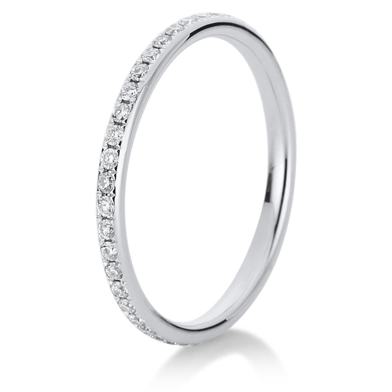 Ring 18 kt WG, 43 Brill. 0,37 ct, TW-vsi/si