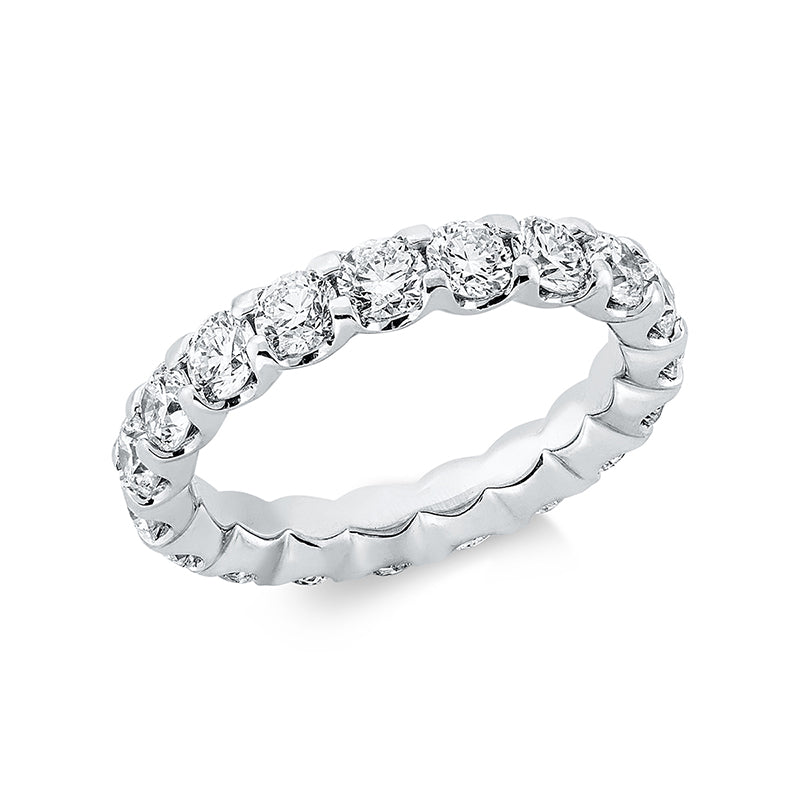 Ring 18 kt WG, 19 Brill. 3,13 ct, TW-si