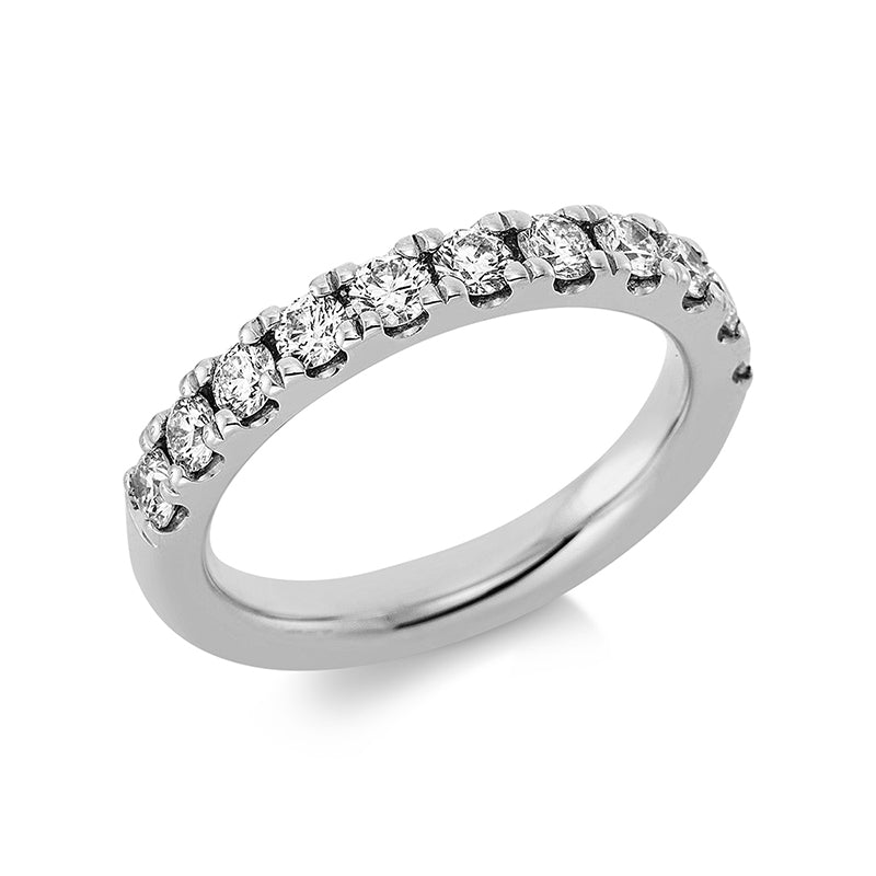 Ring 18 kt WG, 11 Brill. 0,92 ct, TW-si