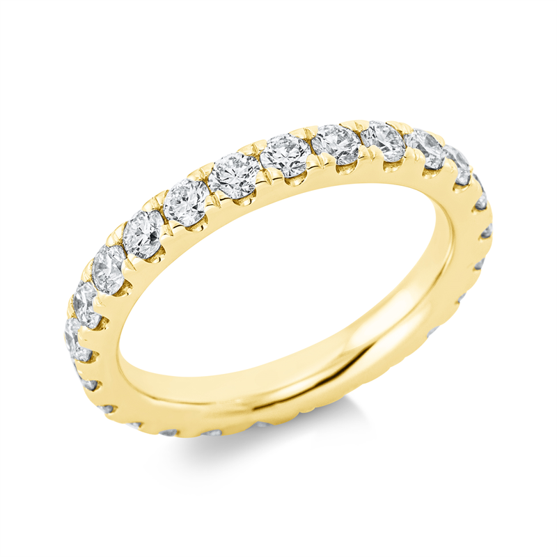Ring 18 kt GG, 23 Brill. 1,59 ct, TW-si1