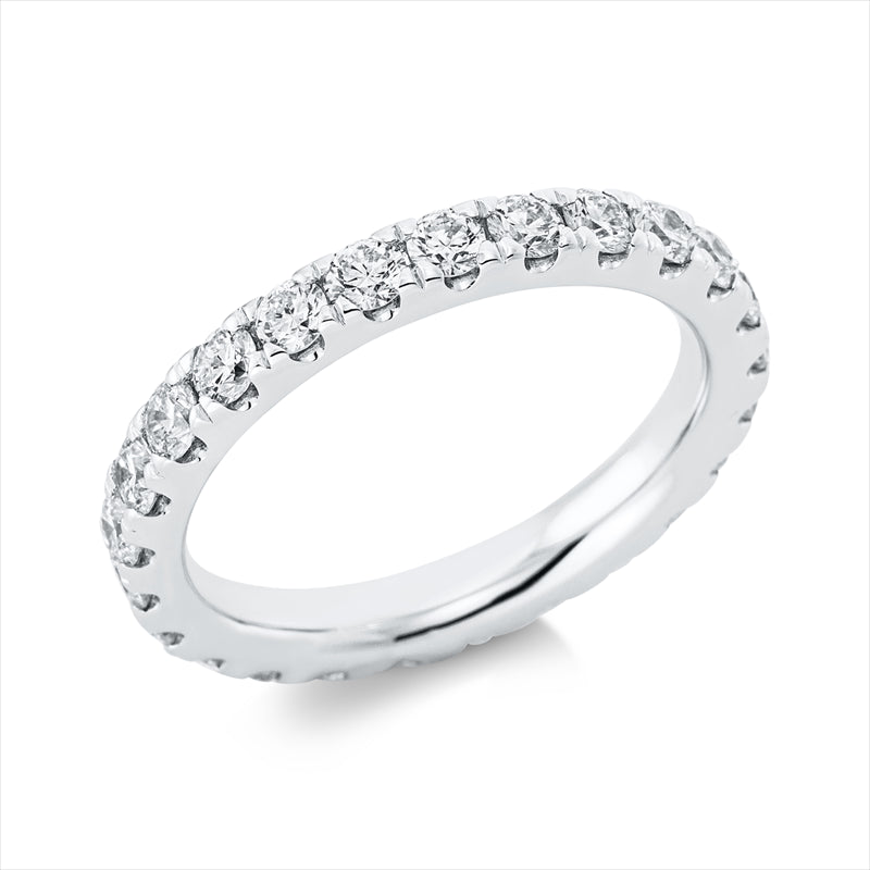 Ring 18 kt WG, 25 Brill. 1,61 ct, TW-si