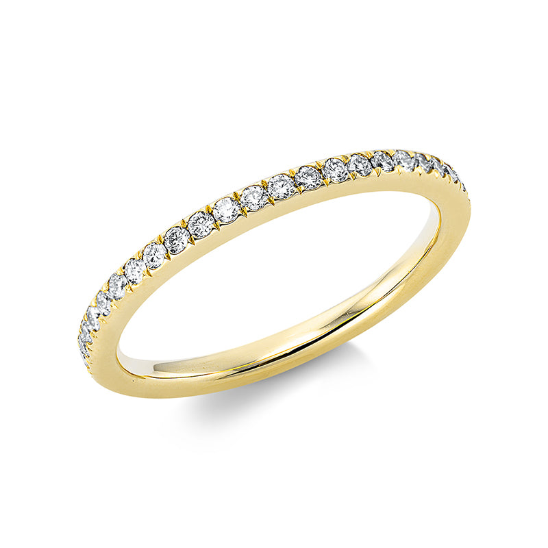 Ring 18 kt GG, 39 Brill. 0,37 ct, TW-si