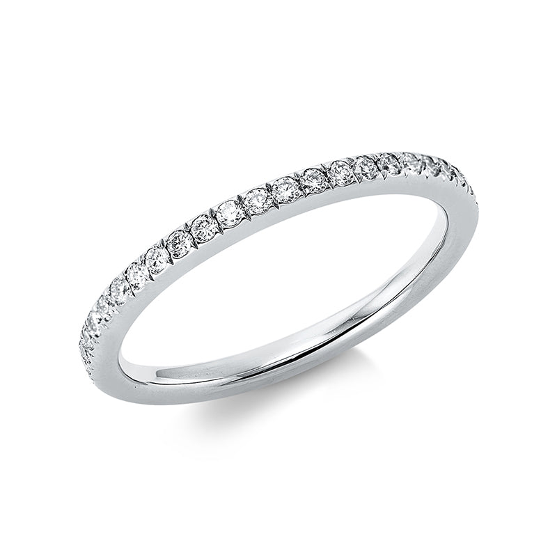 Ring 14 kt WG, 41 Brill. 0,40 ct, TW-si