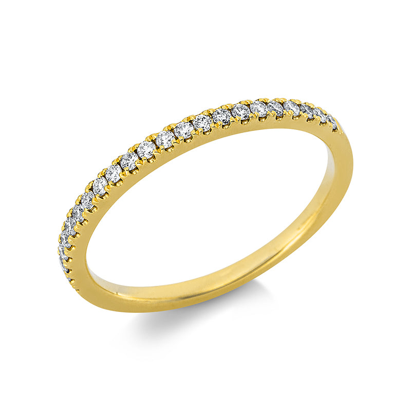 Ring 18 kt GG, 23 Brill. 0,18 ct, TW-si