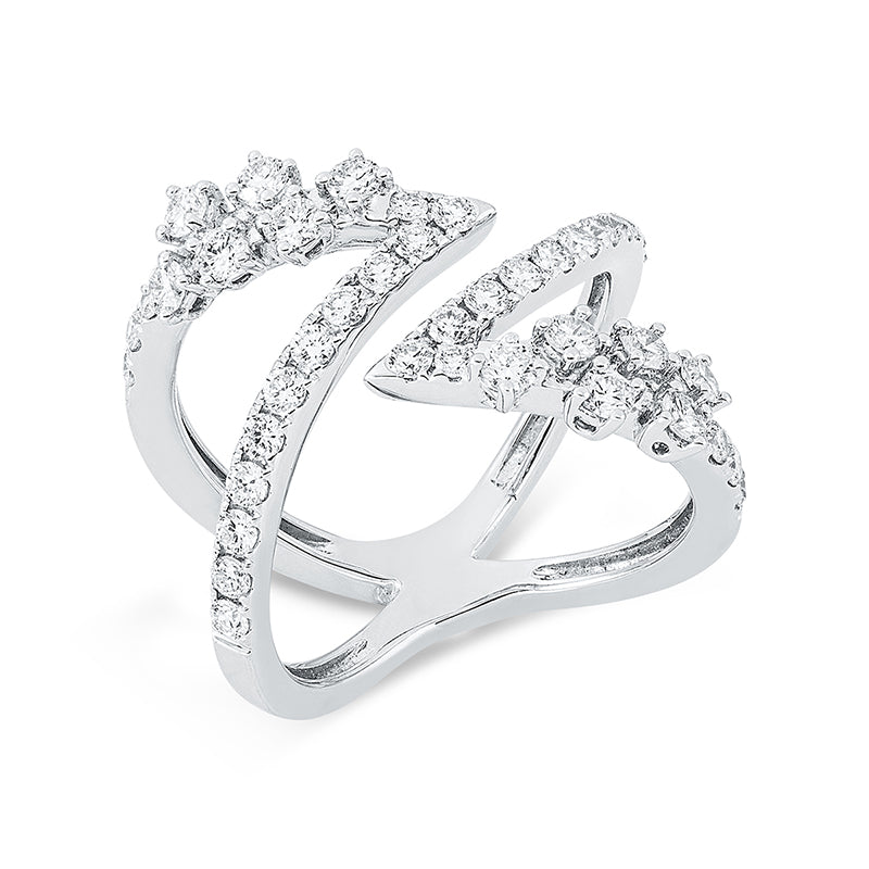 Ring 18 kt WG, 42 Brill. 1,17 ct, TW-si