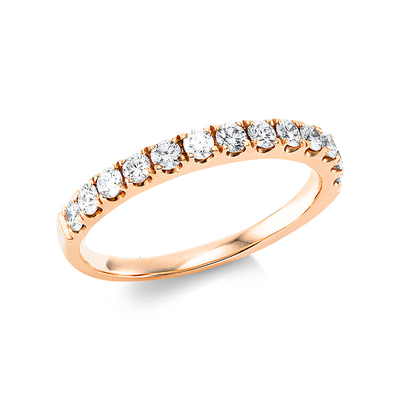Ring 18 kt RG, 13 Brill. 0,43 ct, TW-si
