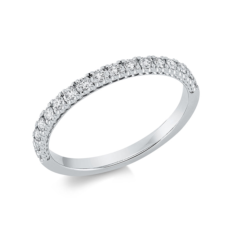 Ring 18 kt WG, 17 Brill. 0,27 ct, TW-si