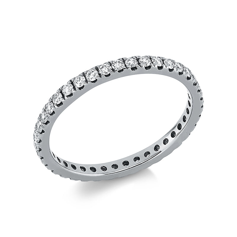 Ring 18 kt WG, 39 Brill. 0,49 ct, W-si