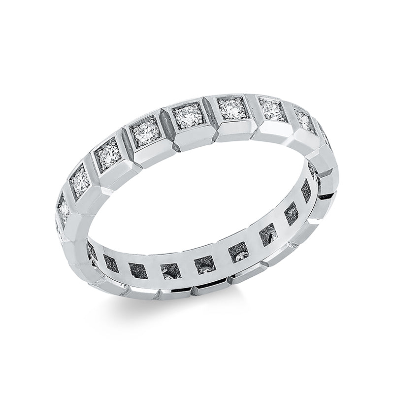 Ring 18 kt WG, 20 Brill. 0,41 ct, TW-si