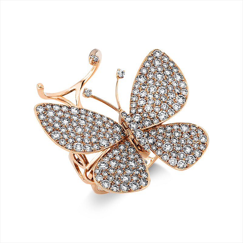 Ring 18 kt RG, 191 Brill. 5,27 ct, TW-vsi/si