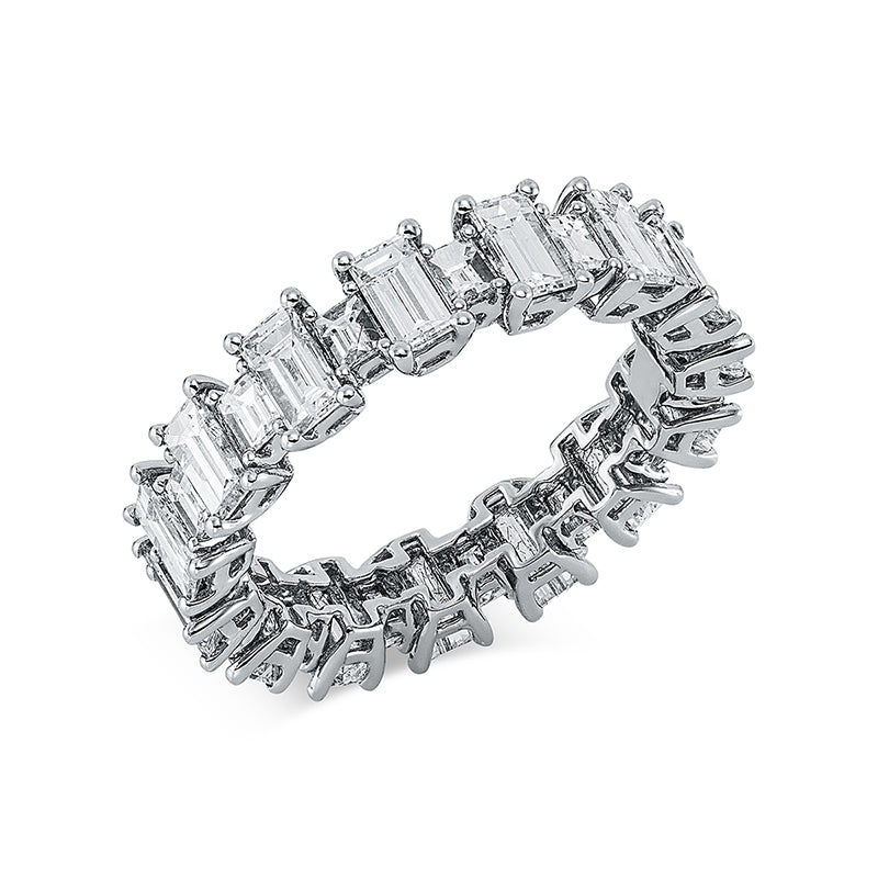 Ring 18 kt WG, 30 Bag. 3,59 ct, TW-vsi
