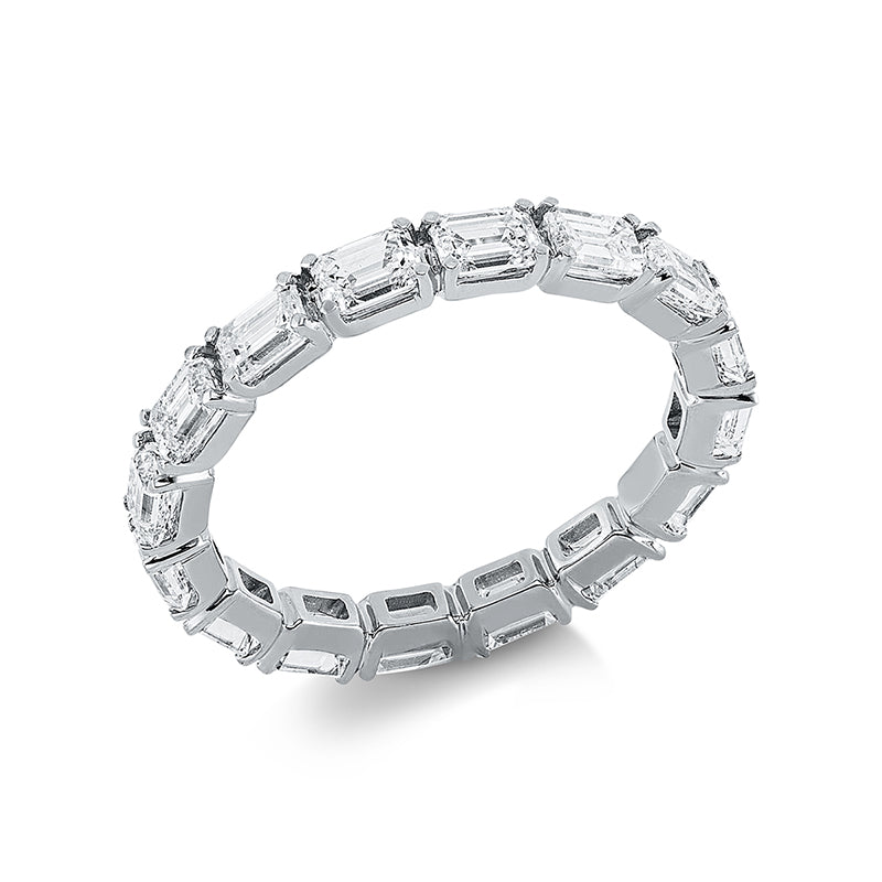 Ring 18 kt WG, 16 Sm.schliff 2,32 ct, TW-vsi
