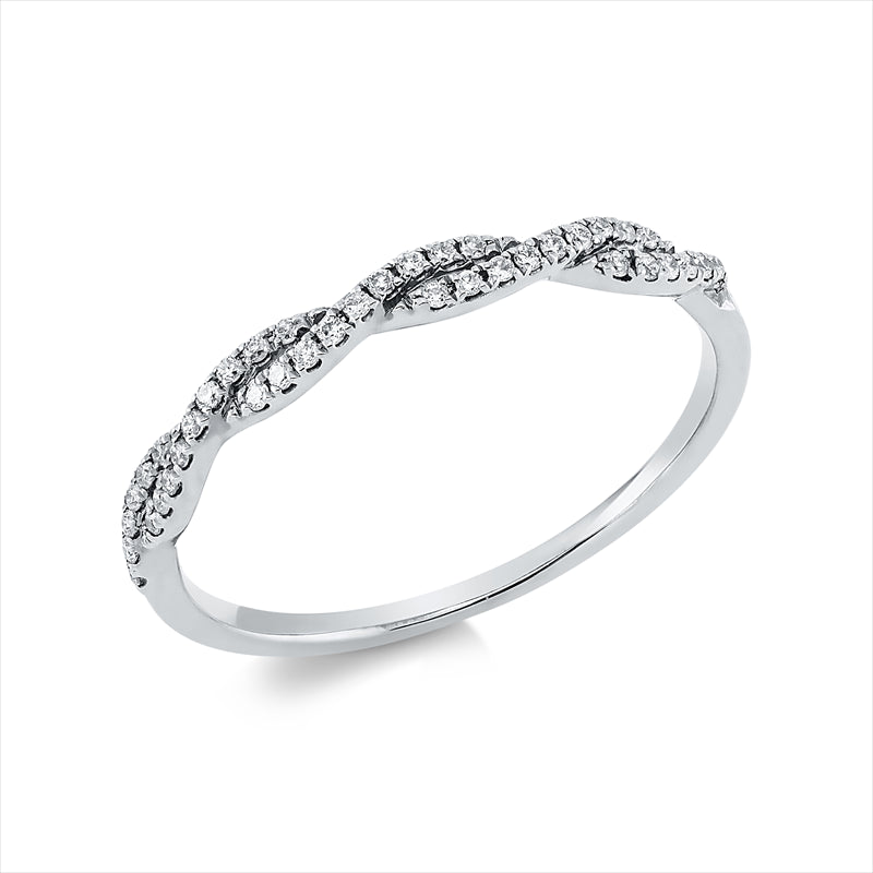 Ring 18 kt WG, 39 Brill. 0,11 ct, TW-si