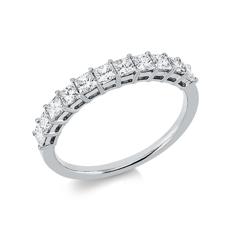 Ring 18 kt WG, 11 Princ. 0,73 ct, TW-si