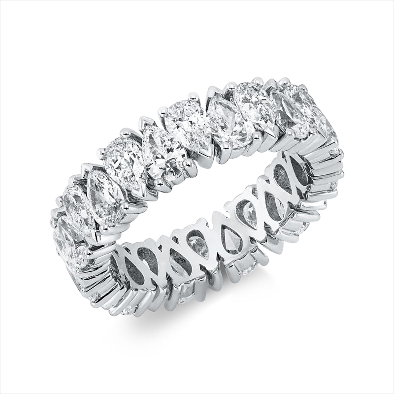 Ring 18 kt WG, 24 Tropfen 4,80 ct, TW-si