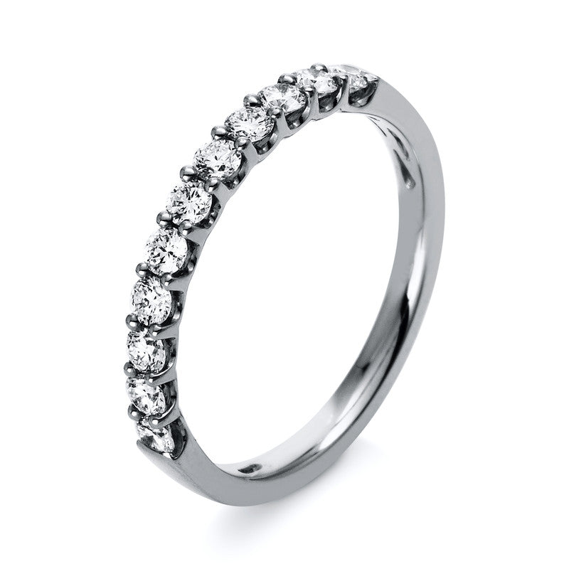 Ring 18 kt WG, 11 Brill. 0,43 ct, TW-si