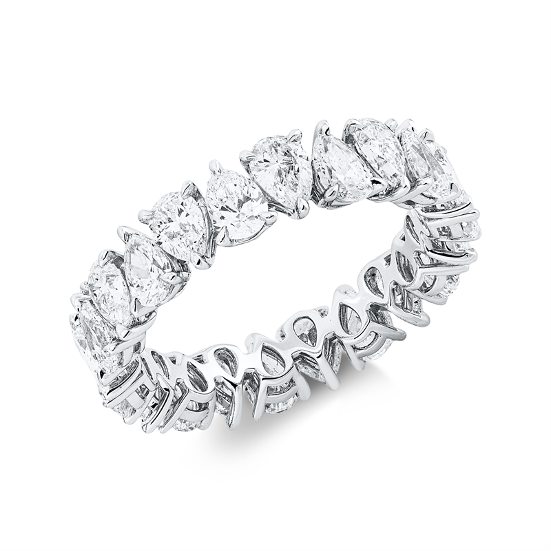 Ring 18 kt WG, 22 Tropfen 3,33 ct, F-vvs