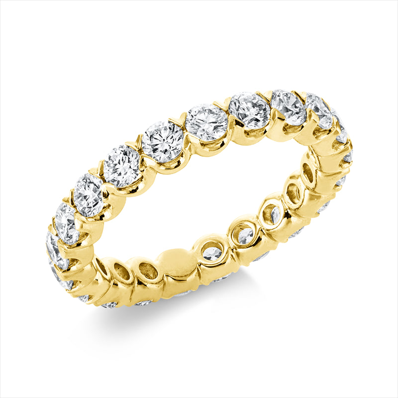 Ring 18 kt GG, 21 Brill. 2,10 ct, TW-si