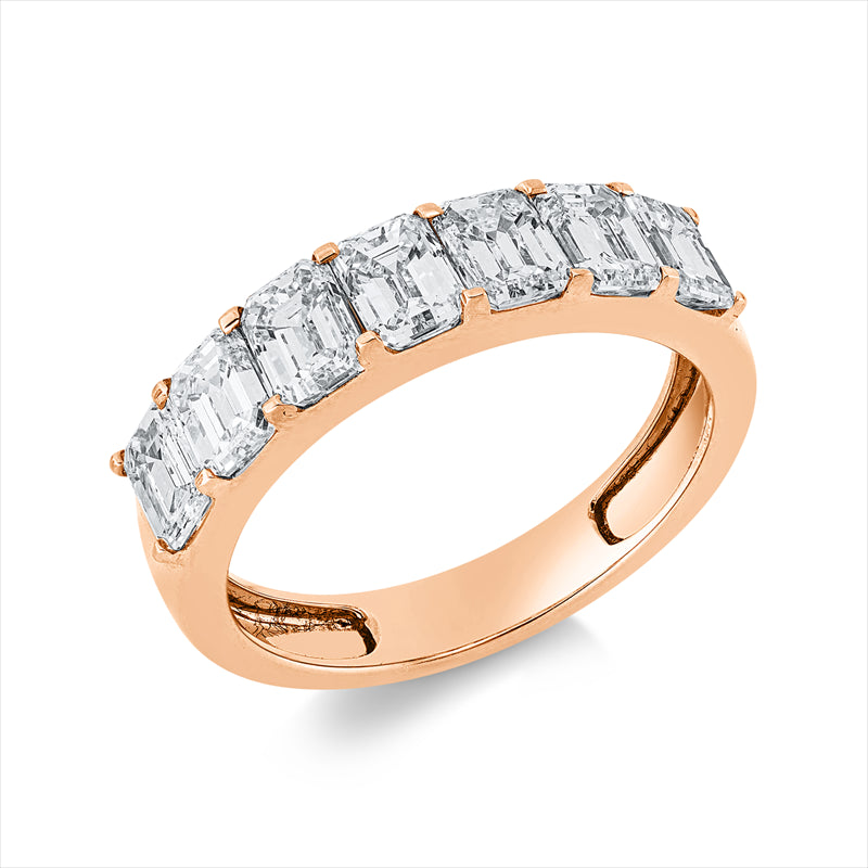 Ring 18 kt RG, 7 Sm.schliff 2,21 ct, TW-vsi