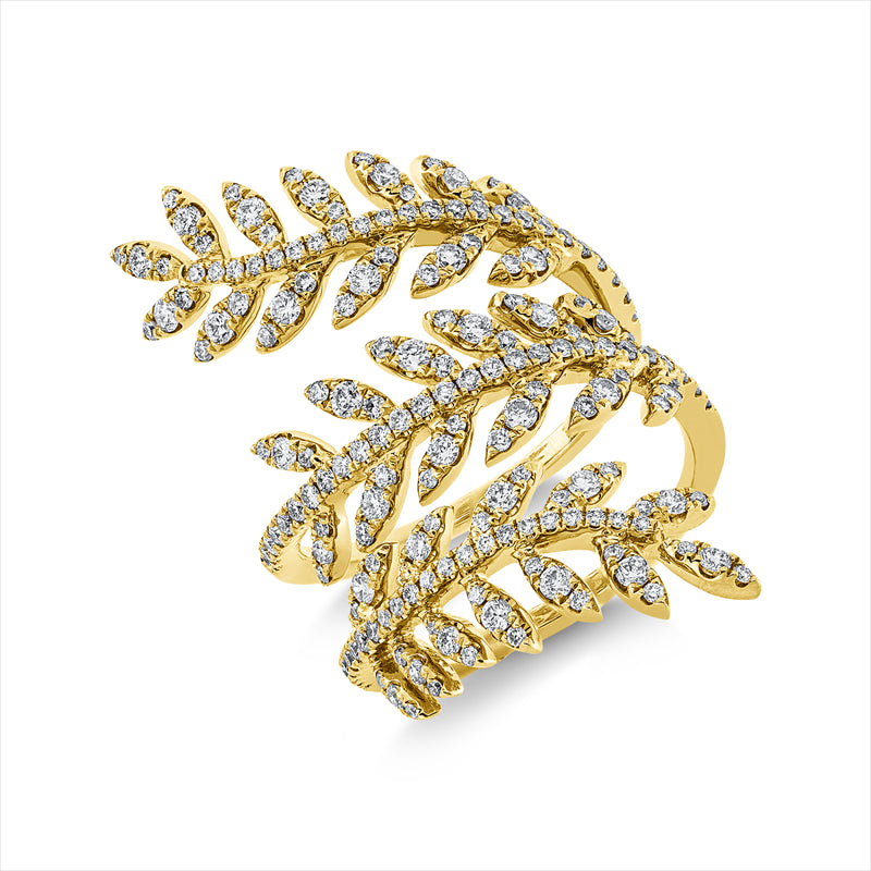 Ring 18 kt GG, 186 Brill. 1,16 ct, I-si