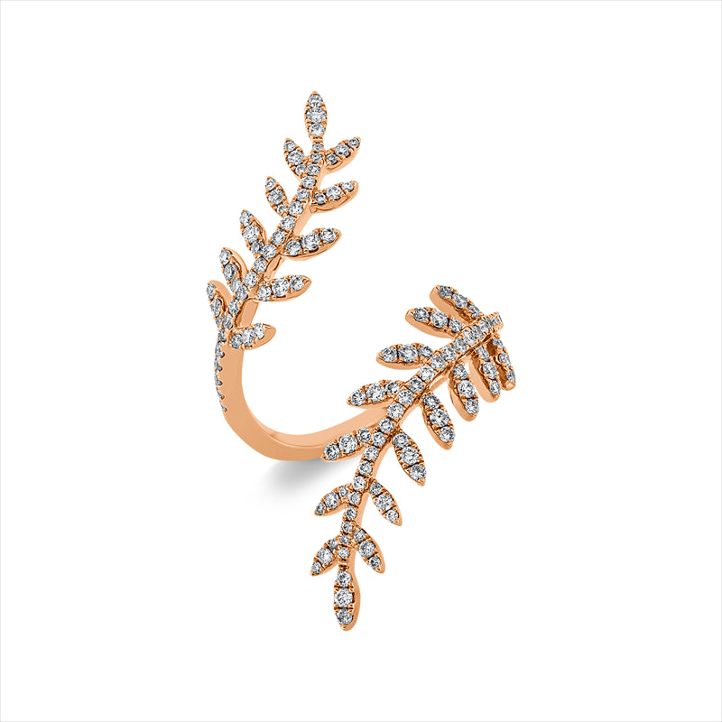 Ring 18 kt RG, 123 Brill. 0,72 ct, I-si