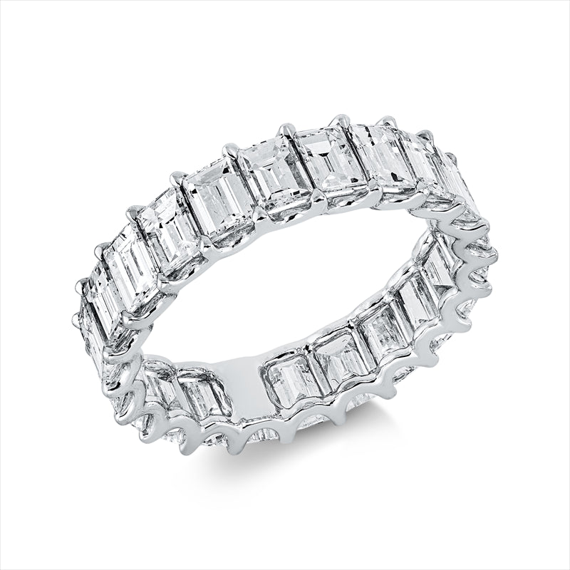 Ring 18 kt WG, 22 Sm.schliff 4,65 ct, TW-vvs