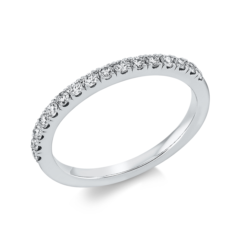 Ring 18 kt WG, 16 Brill. 0,29 ct, TW-si