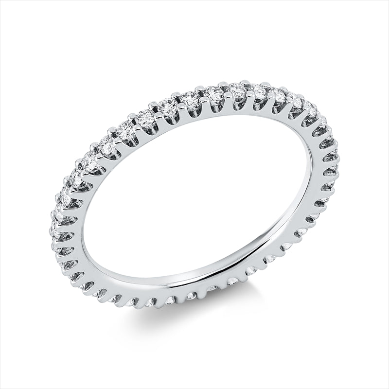 Ring 18 kt WG, 39 Brill. 0,50 ct, TW-si