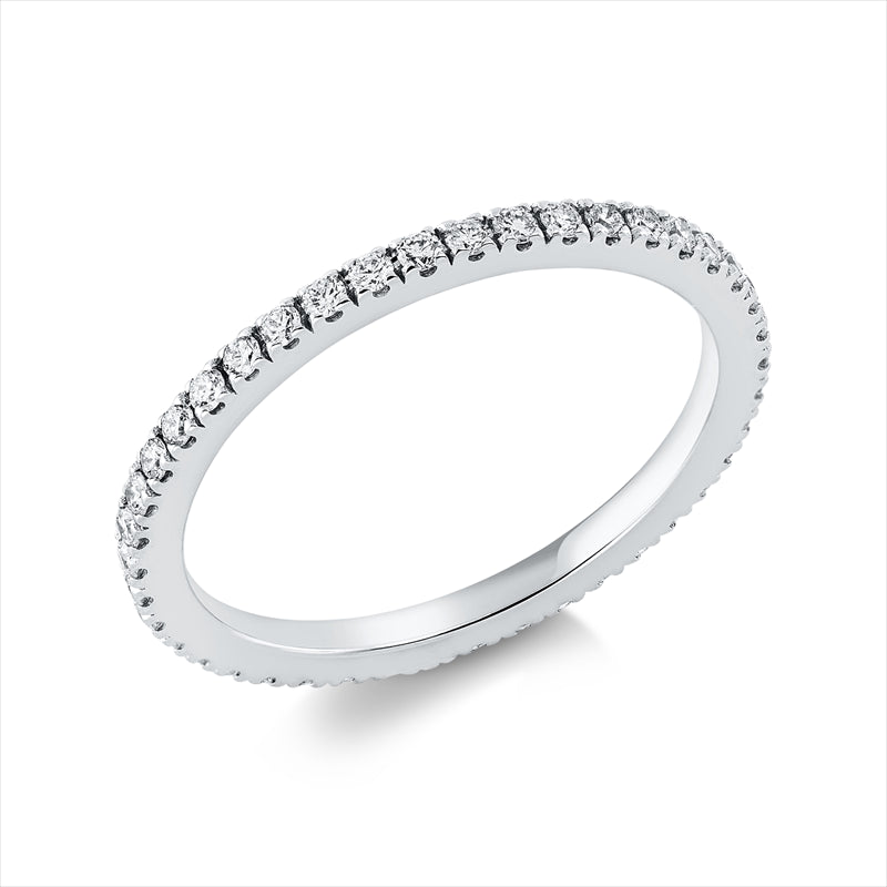 Ring 18 kt WG, 41 Brill. 0,40 ct, TW-si