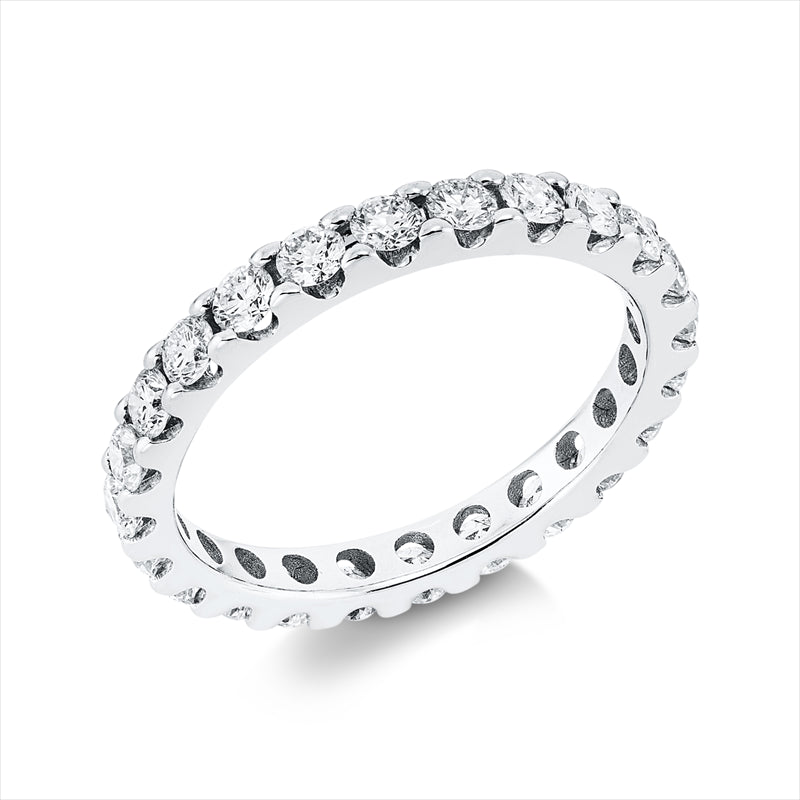 Ring 18 kt WG, 24 Brill. 1,27 ct, TW-si