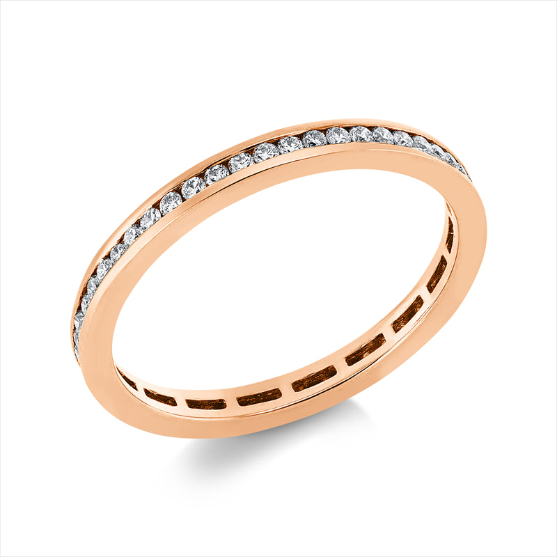 Ring 18 kt RG, 52 Brill. 0,36 ct, TW-si
