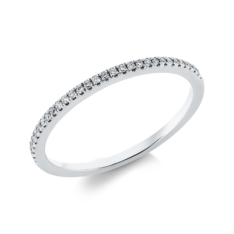 Ring 18 kt WG, 31 Brill. 0,08 ct, TW-si