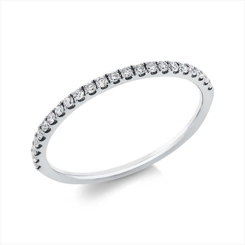 Ring 18 kt WG, 23 Brill. 0,15 ct, TW-si