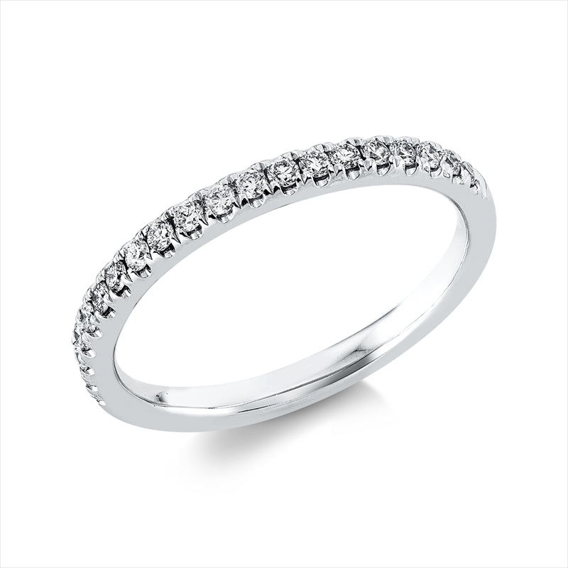 Ring 18 kt WG, 20 Brill. 0,24 ct, TW-si