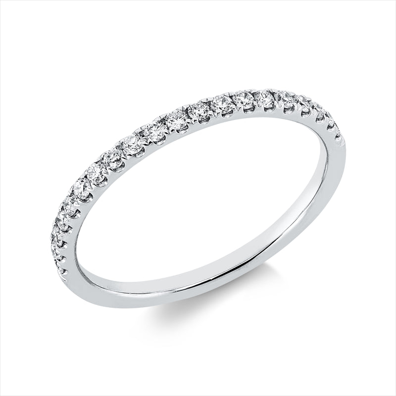 Ring 18 kt WG, 20 Brill. 0,22 ct, TW-si